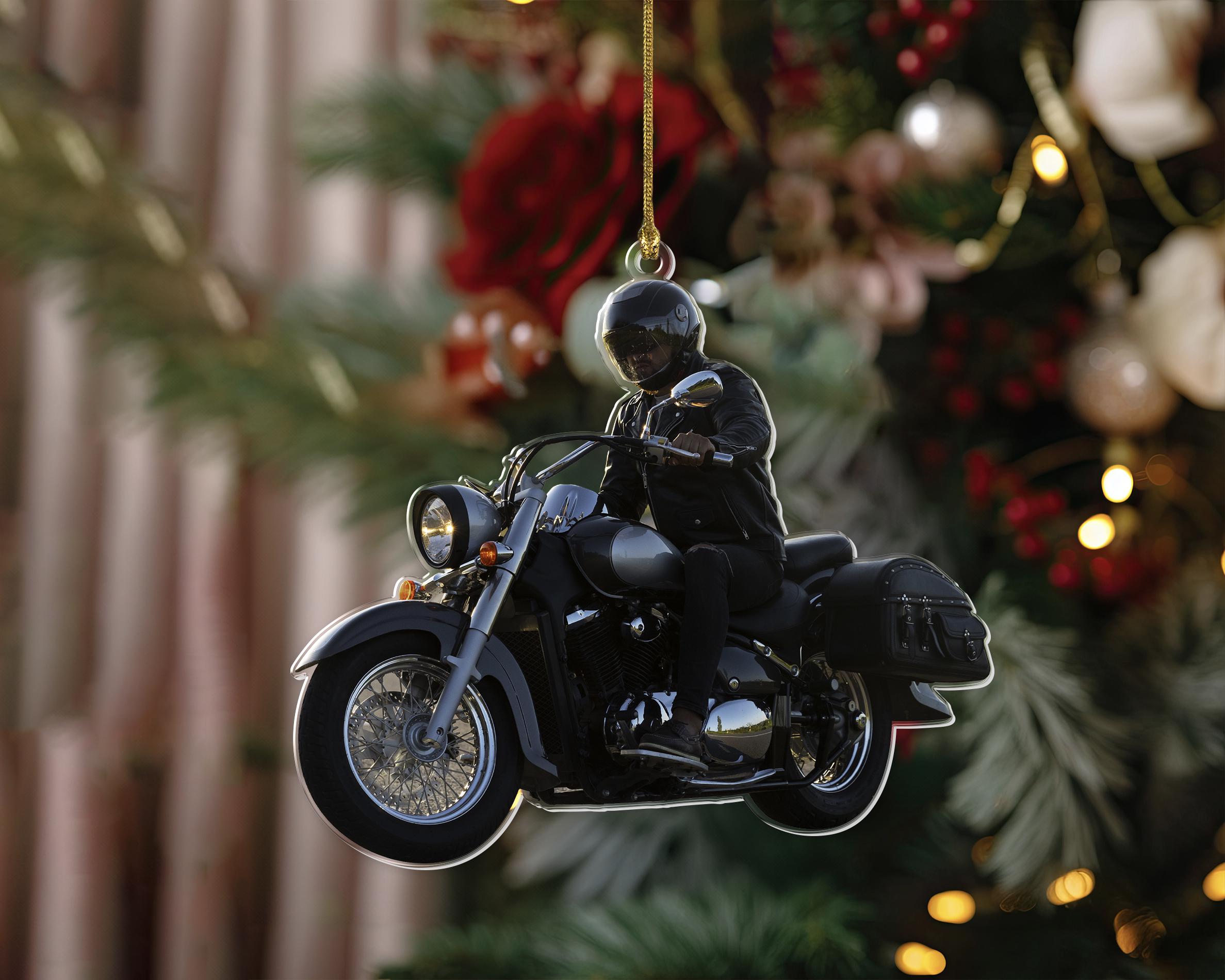 Custom Bike Ornament, Motorbike Photo Ornament, Personalized Christmas Ornament, Motor Club Ornaments, Biker Ornament, Picture Ornament