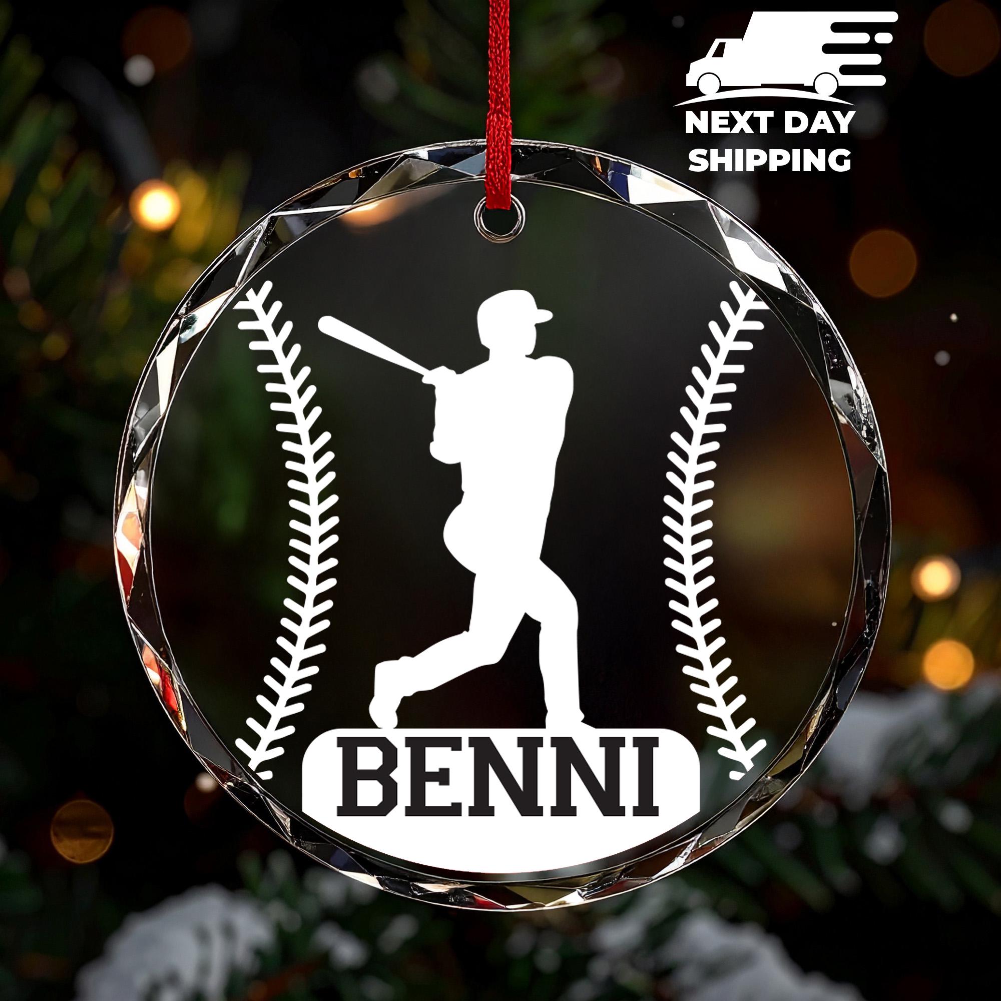 Custom Baseball Ornament, 2025 Baseball Team Ornament, Baseball Player Gift, Christmas Ornament, Baseball Coach Gift, High School Baseball