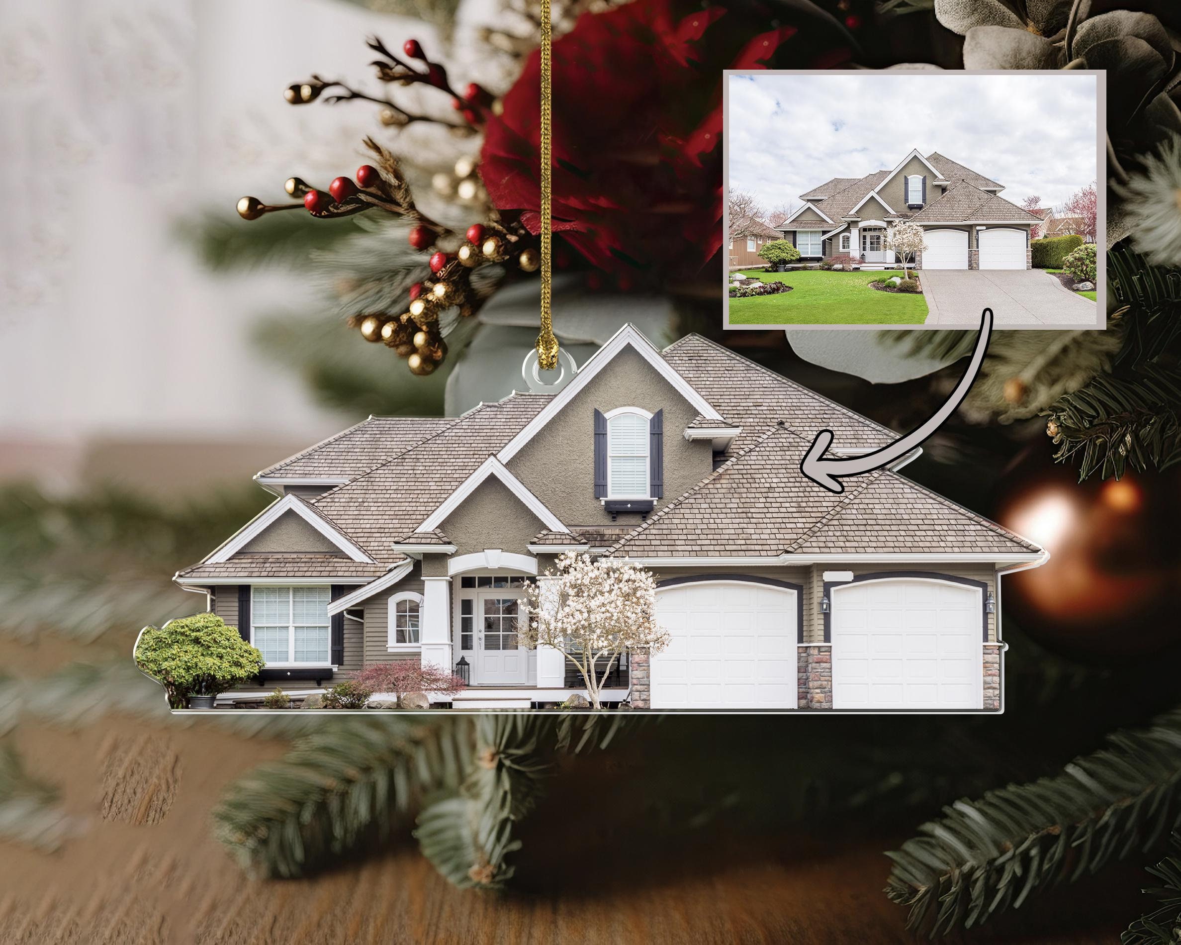 Personalized Home Photo Ornament, Acrylic Christmas Keepsake