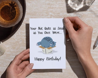 Carte d'anniversaire drôle de chat, carte d'anniversaire de chat, carte d'anniversaire pour l'amant de chat, carte d'anniversaire de chat mignon, carte d'anniversaire pour maman/papa de chat, chat unique