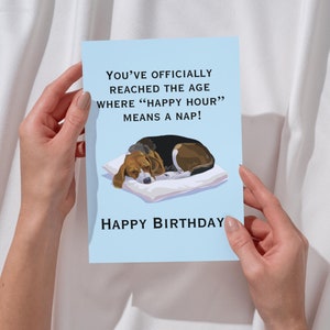 Tarjeta de cumpleaños de perro divertida lista para imprimir, tarjeta de cumpleaños de perro, tarjeta de cumpleaños para amantes de los perros, tarjeta de cumpleaños de perro para un amigo, tarjeta de cumpleaños de perro para mamá/papá