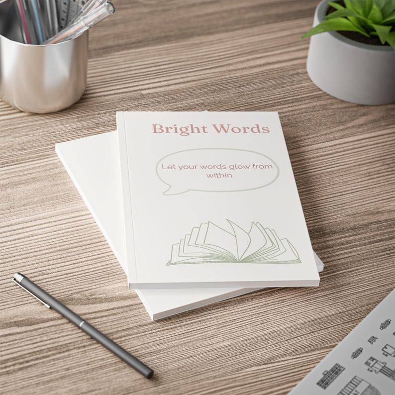 Bright Words Softcover Notebook, Inspirational Journal, A5 Note Book ...