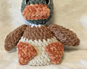 Crochet Mallard Duck Plush