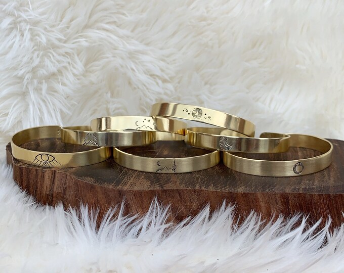 BANGLES brass handforged bracelets