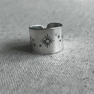 STARDUST band ring Mountain jewelry Colorado Stars Handmade in Breckenridge Colorado Mountain jewelry