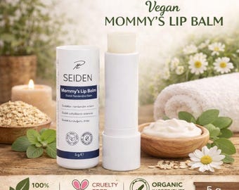 2 PCS Natural Vegan Lip Balm, Organic Shea Butter, BY SEIDEN