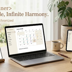 Offline HTML Planner: Boho Life Organizer, Mood, Budget, Goals (Any Device)