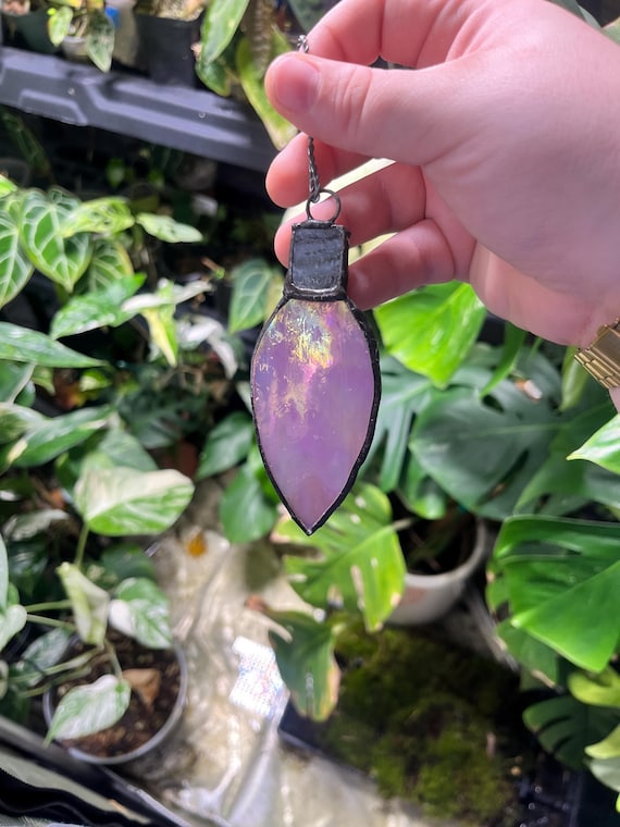 Stained Glass Christmas Light Ornament