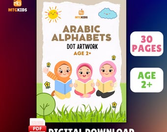 Arabic Alphabet Do-A-Dot Worksheets: Homeschool Learning (Digital Download)