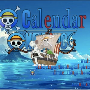 One Piece Digital Calendar 2025 - Adventures