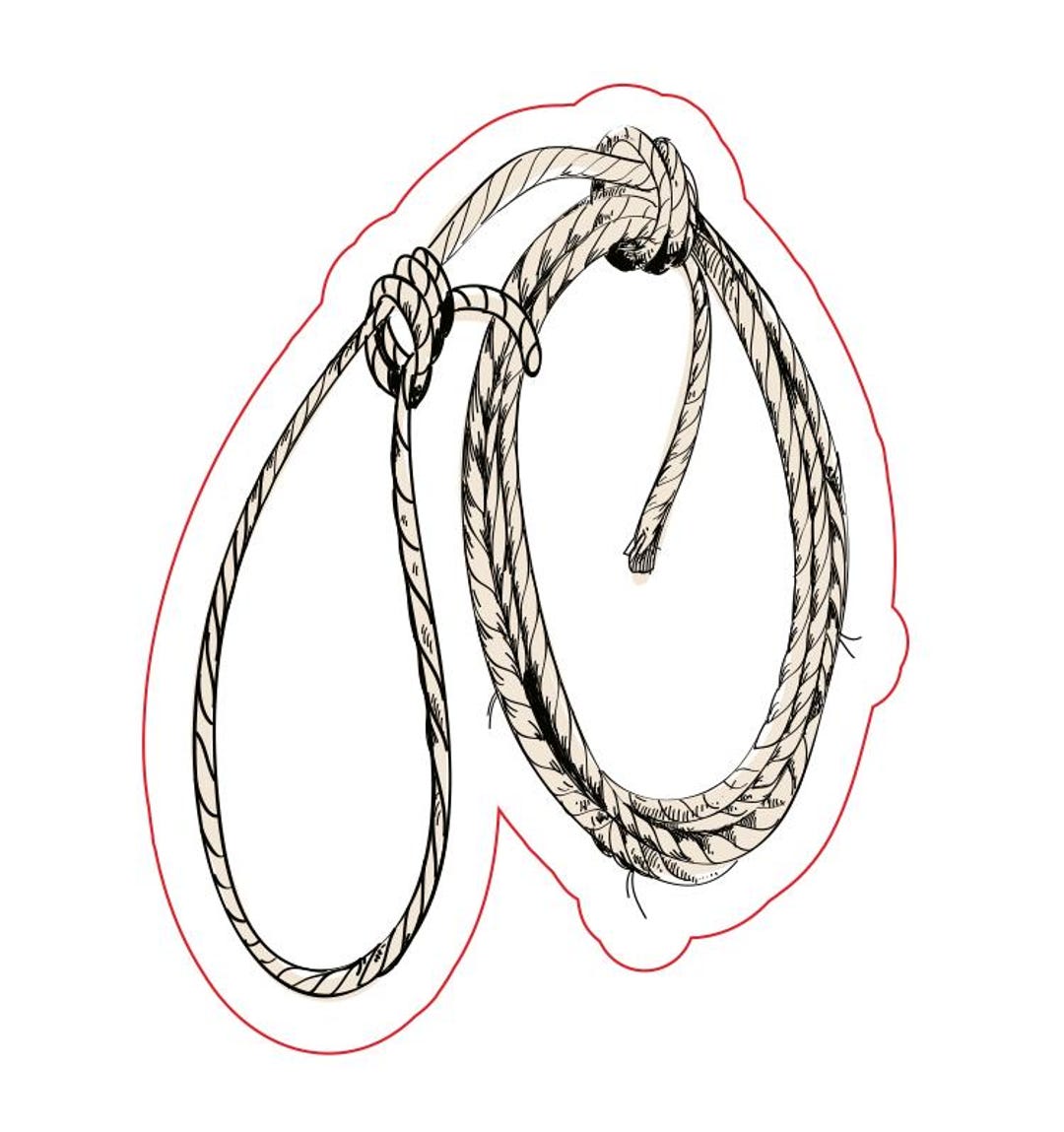 Rope Sticker, Western Sticker, Coastal Cowgirl Sticker, Cowgirl Sticker ...