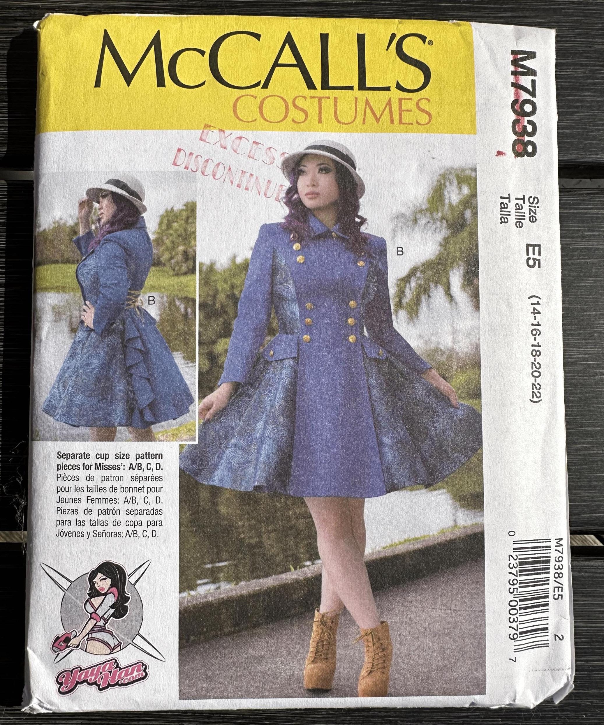 UNCUT Mccall's 7938 Sewing Pattern, Schoolgirl-inspired Yaya Han