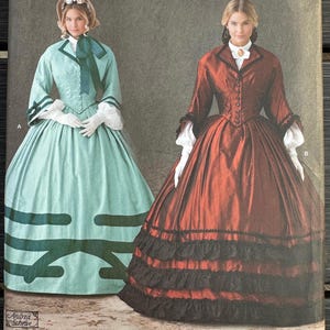 UNCUT Simplicity Sewing Pattern 1818, Civil War Era Historical Reenactment Dress (Designed by Andrea Schewe), Sizes 8-14 or 16-24