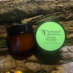 Wild Harvested Organic Plantain Salve, All-natural Topical herbal remedy, Soothing, Beeswax ointment