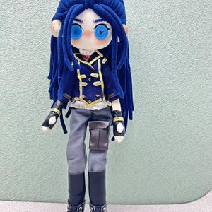 Arcane Caitlyn Plush Doll, Handmade Gifts, Gifts for Fans, Gift for Gamers