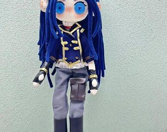Arcane Caitlyn Plush Doll, Handmade Gifts, Gifts for Fans, Gift for Gamers