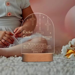 Personalized Baptism Gifts for Baby, Custom Baptism Gifts, Christening Gifts, Baby Bedside Lamp, Newborn Bedside Lamp, Dedication Gifts