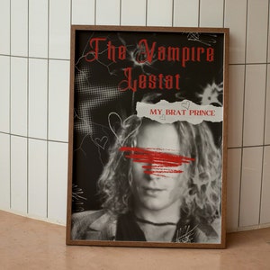 The Vampire Lestat Interview with the Vampire Poster Grungy Wall Decor High Quality Art Print