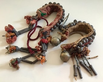 Heavy Indian Banjara Upper Arm Band Vintage Semi Antique Original Tribal Jewelry, Decorative Collectors Item, Lambani Dance Wear Adornments
