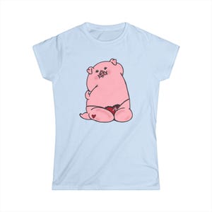 Cute Pig Humor Tee for Animal Lovers, Funny Gift for Birthdays, Cute Animal Shirt for Women, Pig Lover T-Shirt, Farm Animal Apparel