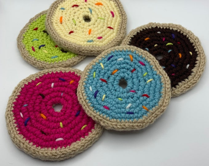 Crochet Donut Coasters