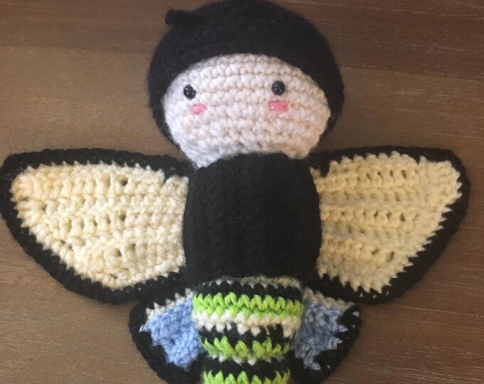 Caterpillar to Butterfly Amigurumi/ Crochet Butterfly