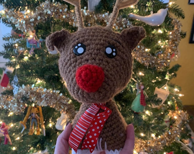 Crochet Rudolph the Reindeer Amigurumi