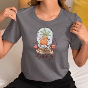 Herbology Comfort Colors® Plants Shirt, Flowers Shirt, Magical Herbs, Botanical Shirt,Plant Lover Shirt, Gardening Tee,Shirt for Plant Lover