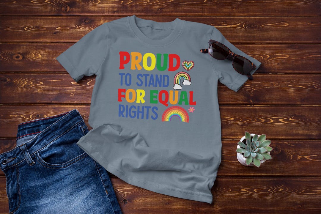 Comfort Colors Equal Rights Shirt: LGBT Rainbow Pride Tee - Etsy
