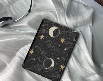 Étui pour Kindle noir Tarot Element, compatible avec tous les modèles, y compris Paperwhite 6,8 po., Kindle 11e génération, veille/réveil automatiques, cadeau unique pour elle