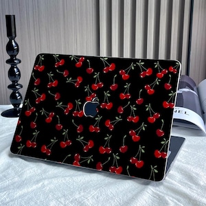 Cherry Pattern Hard Protective MacBook Case Mac Laptop Cover for Air 11/13/15 Pro 13/14/15/16 Inch 2022 2023 2024 M2 M3 Laptop Case