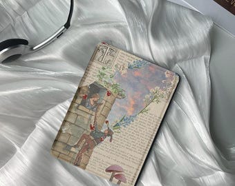 Fairy Tale Scrapbooking Kindle Case - Fits All Kindle Models Including Paperwhite 6.8" - Soft E-Book Cover Personalized Gift for Book Lovers