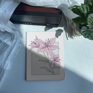 Lily Blossom iPad Hülle mit Pencil-Halter Schutzhülle für ipad Air Case und iPad Pro Case iPad Mini Cover