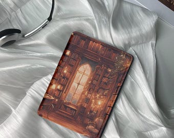 Library Kindle Case - Fits Kindle Paperwhite 12th Gen and All Models - Auto Wake/Sleep - Personalized Gifts for Book Lovers