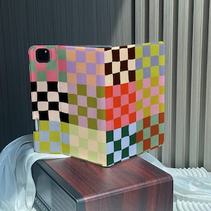 Mosaic iPad Case with Pencil Holder Protective iPad Air Case iPad Pro Case Cover iPad Mini 7 Case iPad Cover iPad Holder Personalized Gifts image 2