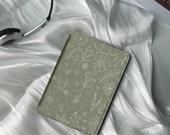 Bohemian Botanical Kindle Case Minimalist Art Kobo Clara Case All Kindle Paperwhite 7" Personalized Gift for Her Book Lover Graduation Gift