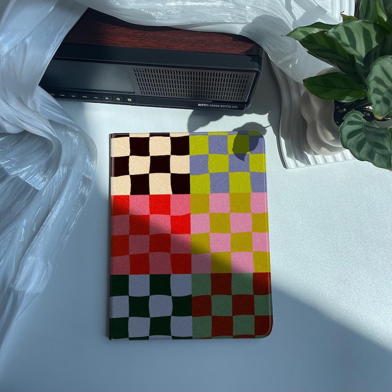 Mosaic iPad Case with Pencil Holder Protective iPad Air Case iPad Pro Case Cover iPad Mini 7 Case iPad Cover iPad Holder Personalized Gifts image 1