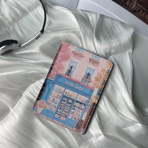 Sklep z obrazami olejnymi Kindle Cover - Etui z funkcją automatycznego budzenia/uśpienia dla Kindle Paperwhite 11. generacji i wszystkich modeli - Spersonalizowane prezenty dla niej