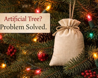 Christmas in a Bag – Red Cedar Sachets for Artificial Christmas Trees • Make Your Tree Smell Real • Natural Christmas Scent