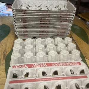 Lot of 20 New Unused Cardboard Egg Cartons 18 Count Large Size.