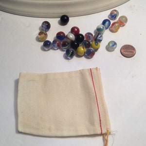 Cute little bag of Colorful Marbles, Gifts, weddings, stockings, birthday parties and more