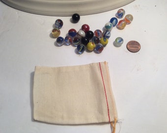 Cute little bag of Colorful Marbles, Gifts, weddings, stockings, birthday parties and more