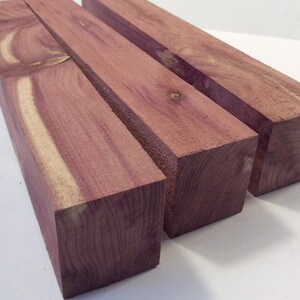 3 Beautiful Aromatic Red Cedar Blocks 2 x 1/34 x 12 inch, Crafts, Turkey calls,Pens, Wood-burning image 3