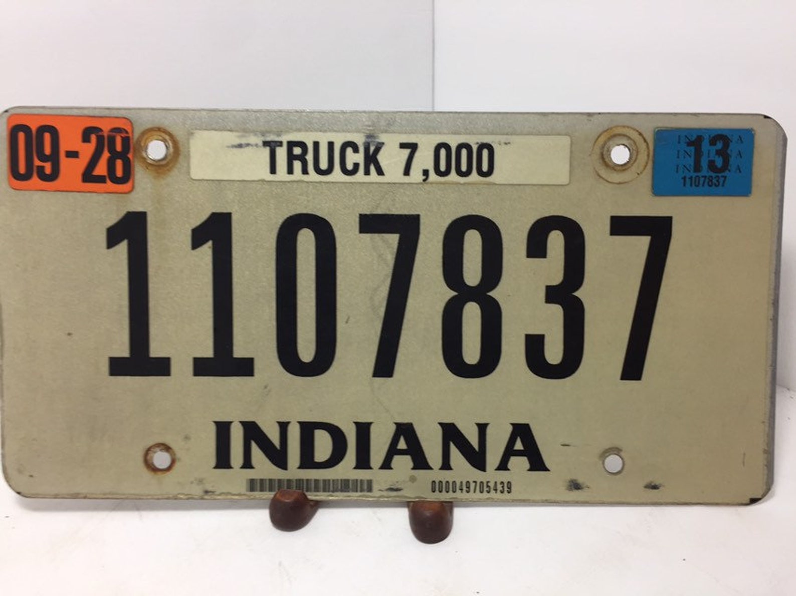 Vintage Indiana License Plate Vintage Plate Old License | Etsy