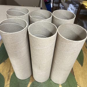 6 Heavy Duty Cardboard Tubes 11-1/4”Length x 3” Diameter Good for DIY Crafts! afbeelding 2