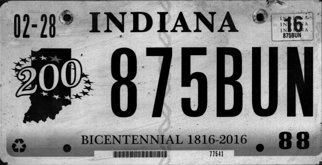 Vintage Indiana License Plate Vintage Plate, Old License Plate