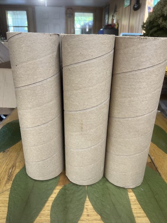 6 Heavy Duty Cardboard Tubes 11-1/4”Length x 3” Diameter Good for DIY Crafts!