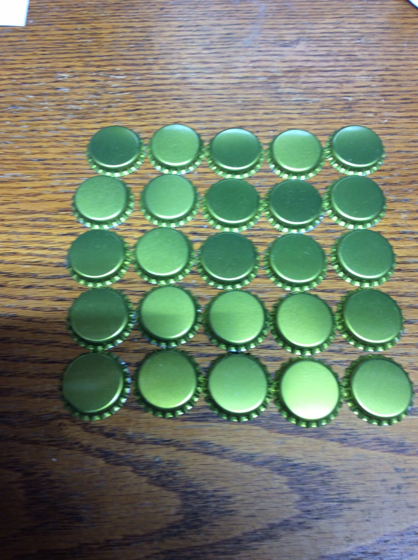 25 new unused gold bottle caps. Wine beer Etsy