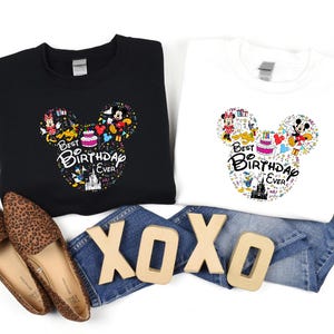 Best Birthday Ever Sweatshirt, Disney Birthday Tee, Disneyland Trip 2025 Sweatshirt, Celebration Tee, Retro Disney Sweatshirt