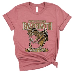 Basgiath War College Shirt, Dragon Rider Comfort Colors, Bookish Gift Idea, Rebecca Yarros Fourth Wing Tee, Violet Sorrengail Merch
